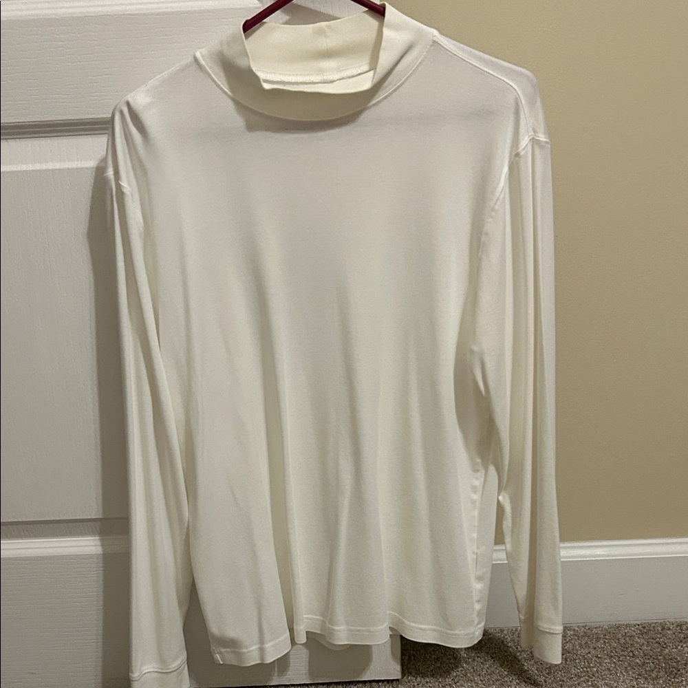 L.L. Bean Cream Long Sleeve Tee